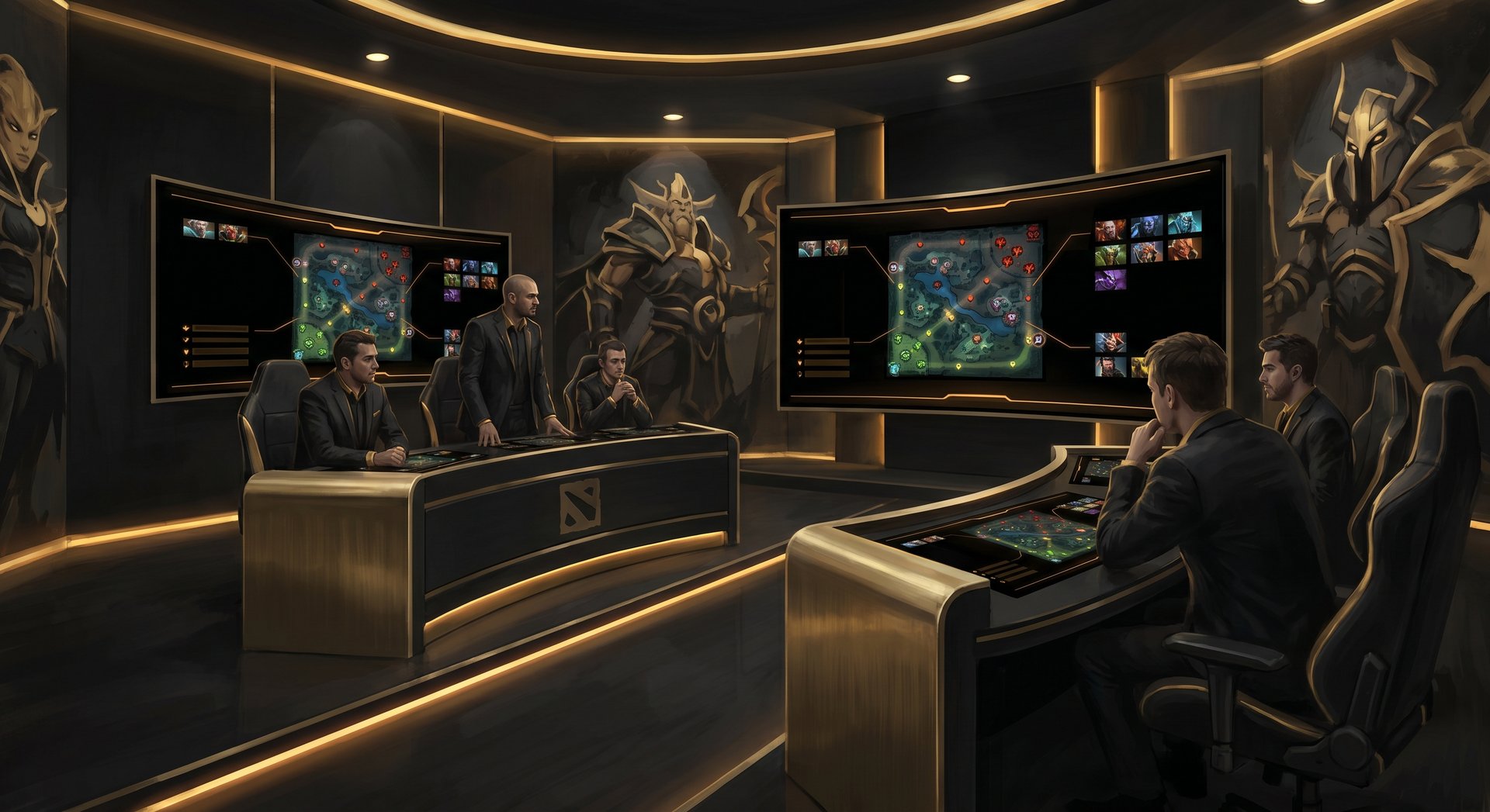 Dota 2 draft strategy room