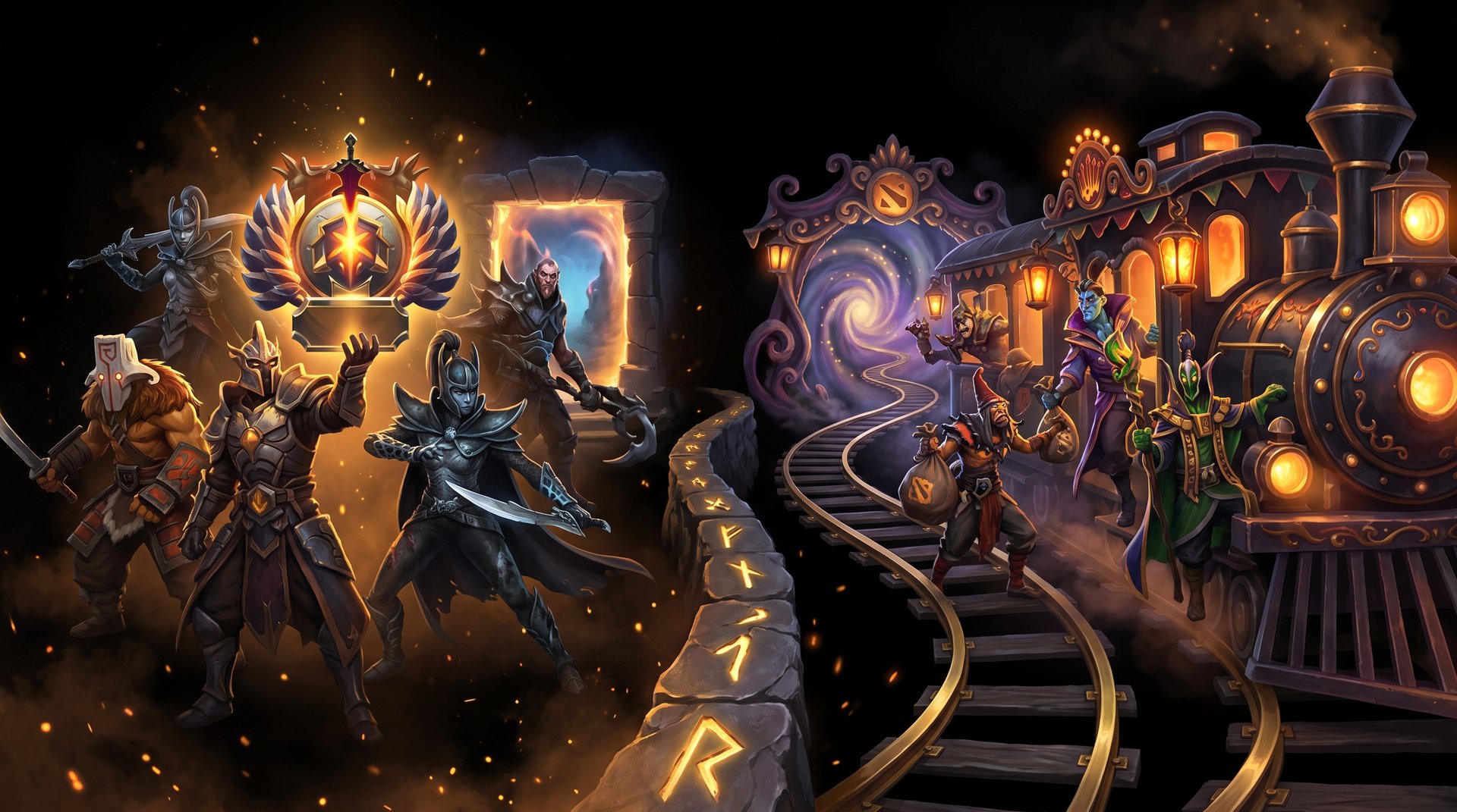High-MMR player balancing Dota 2 ranked grind and Dark Carnival event rewards