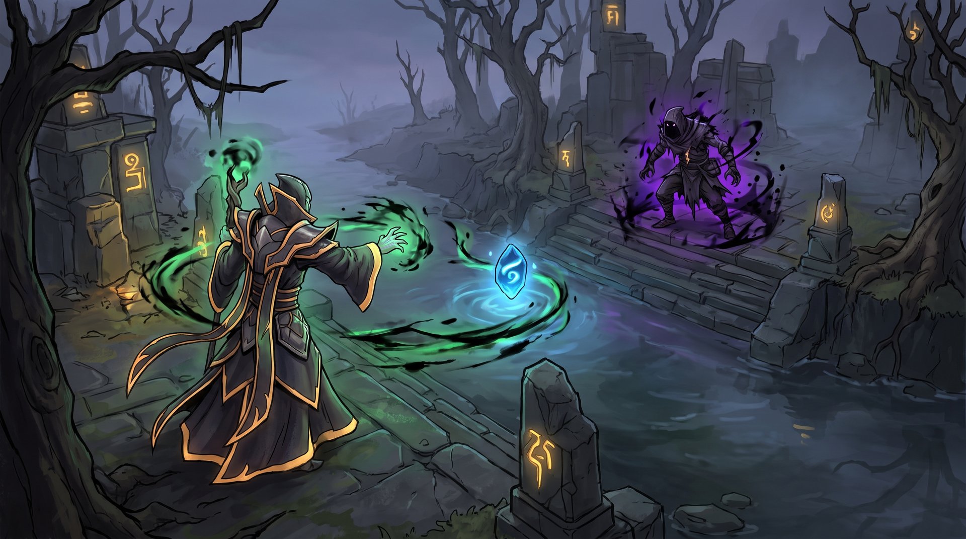 Lorenof style mid lane dominance scene representing Nigma Galaxy pressuring Team Liquid at EWC 2026