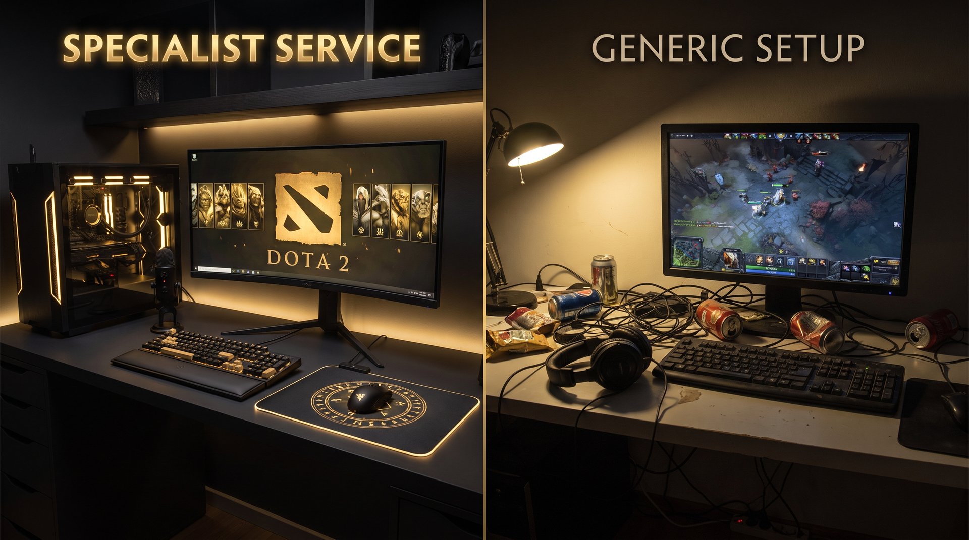 Specialist vs generalist boosting service comparison for Dota 2