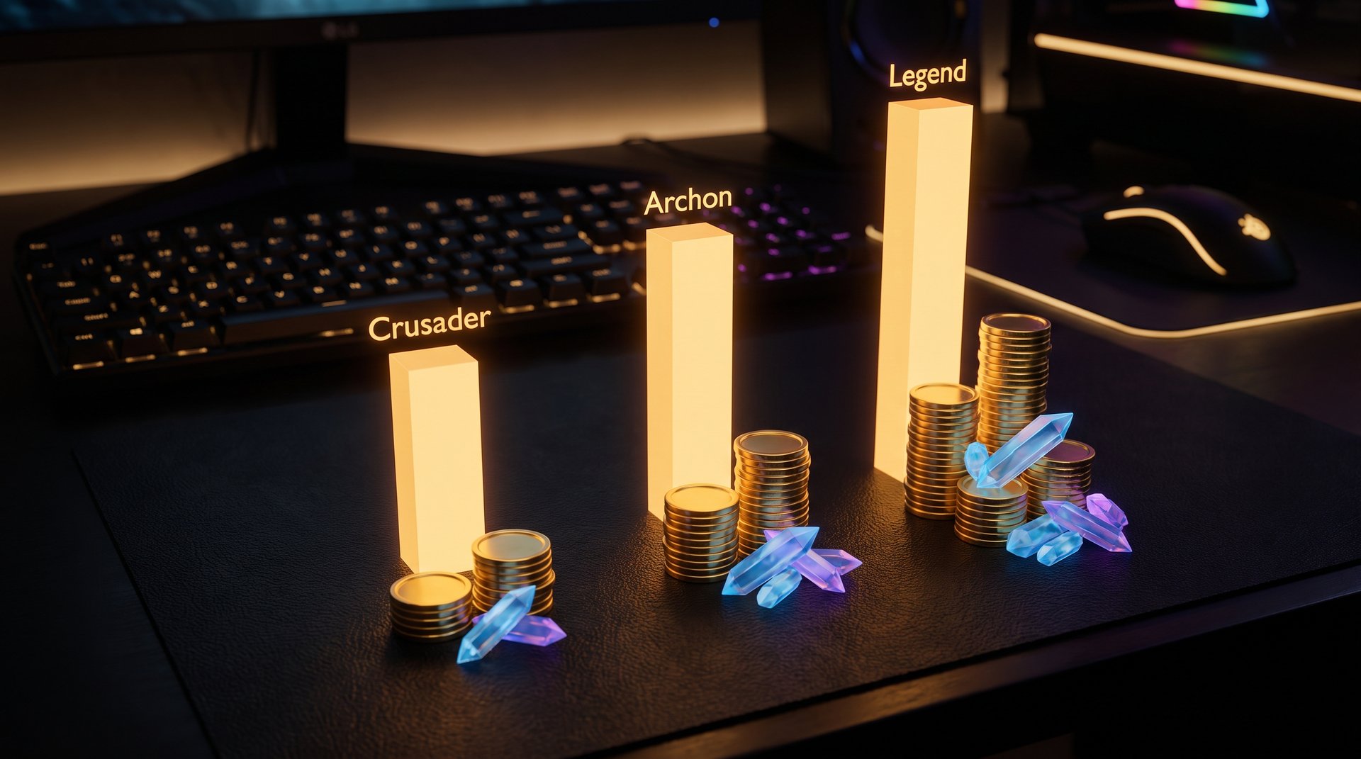 Crusader to Legend boost pricing breakdown by starting star in Dota 2