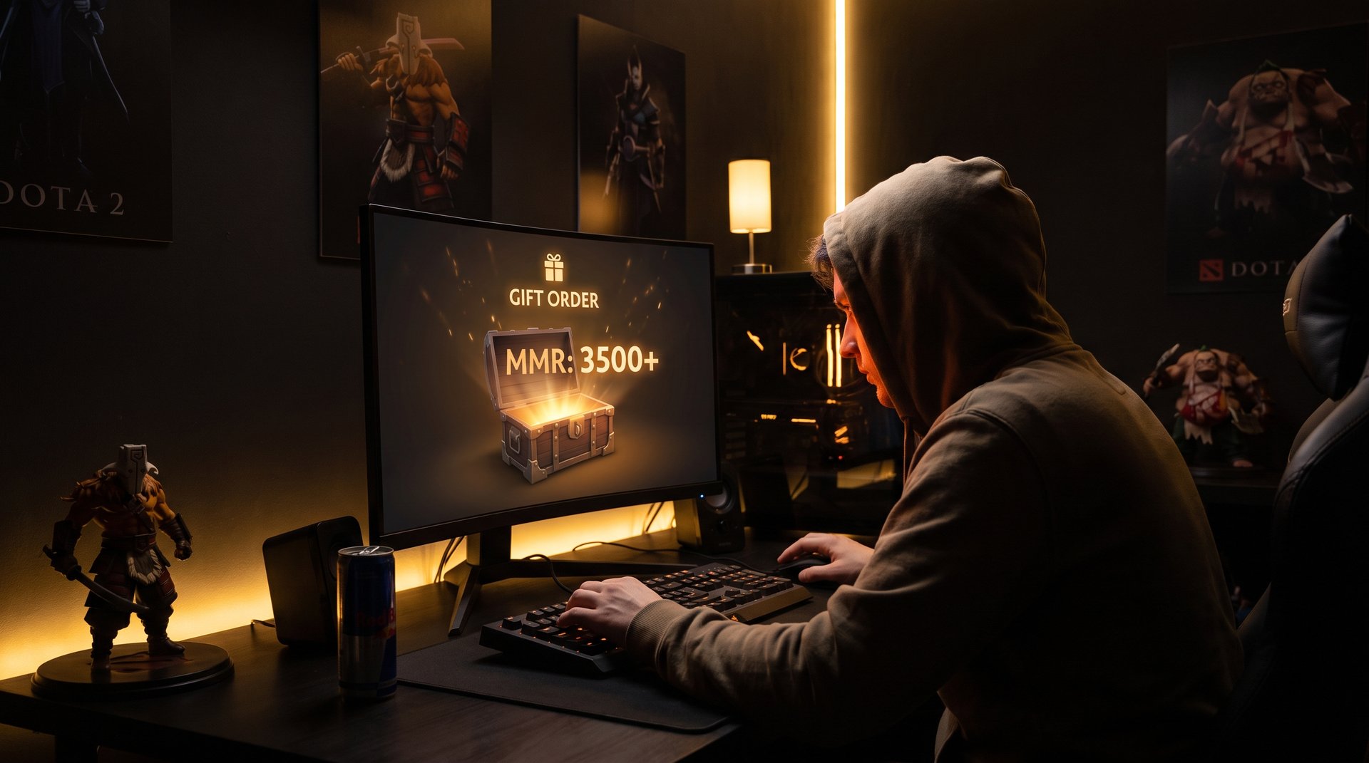 How to order a Dota 2 boost as a gift -- step by step process