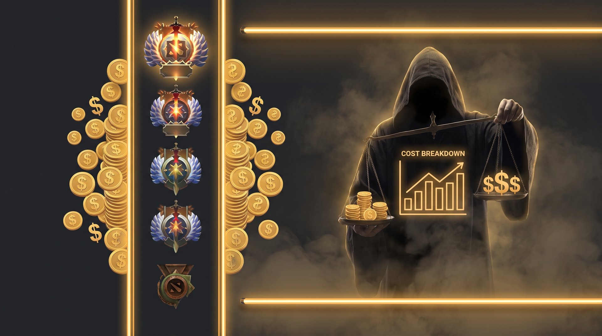 Cost breakdown of Dota 2 MMR boosting vs account buying