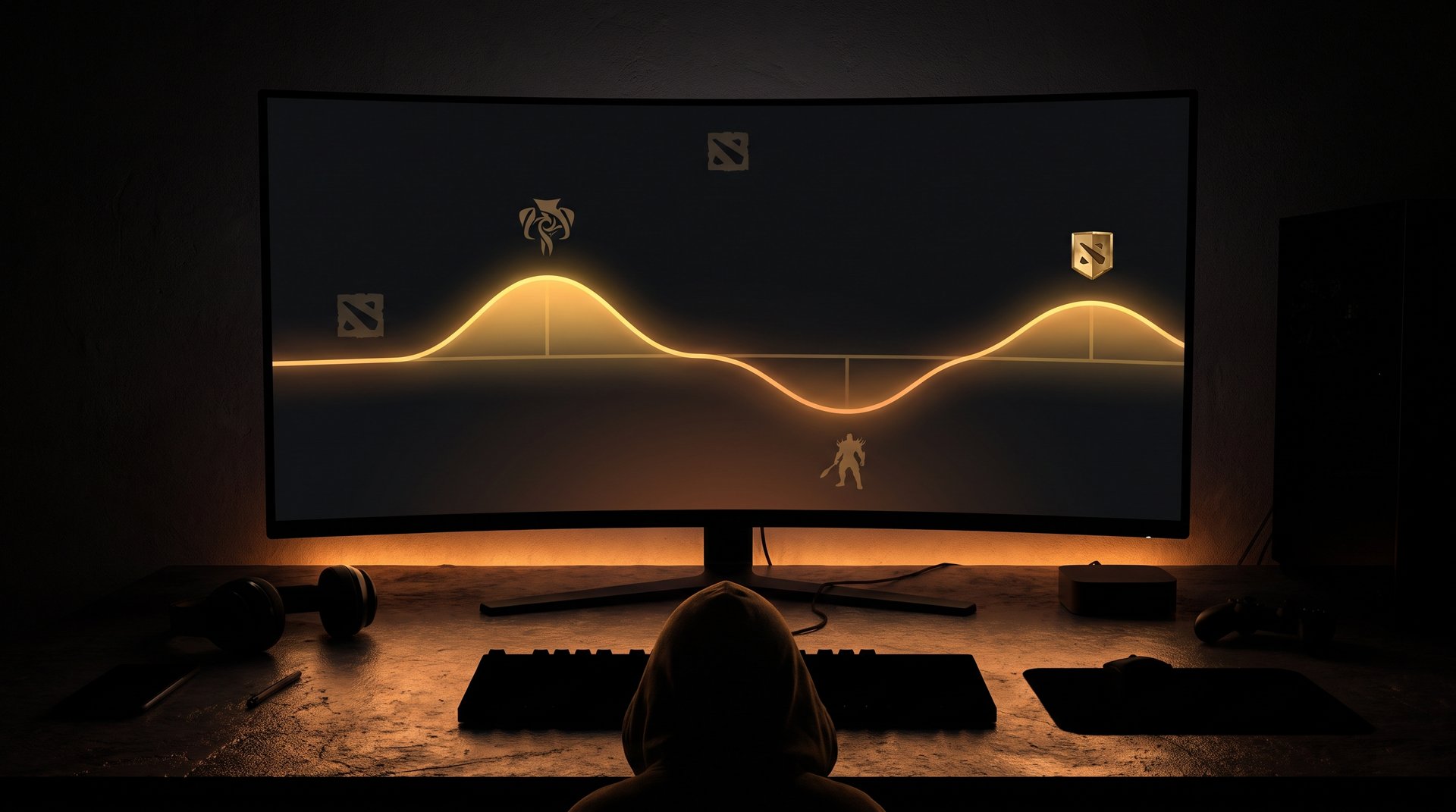 Dota 2 boosting seasonal pricing calendar showing peak and low demand periods -- dark gold gaming visual