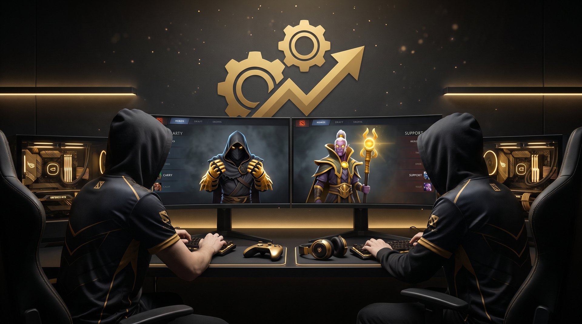 Dota 2 boosting duo queue for MMR recovery after calibration derank
