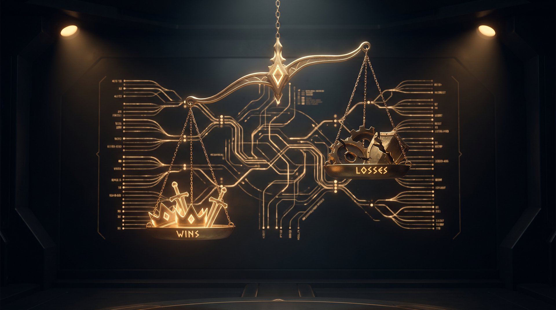 Dota 2 matchmaking system concept art showing how MMR balance is determined in ranked games