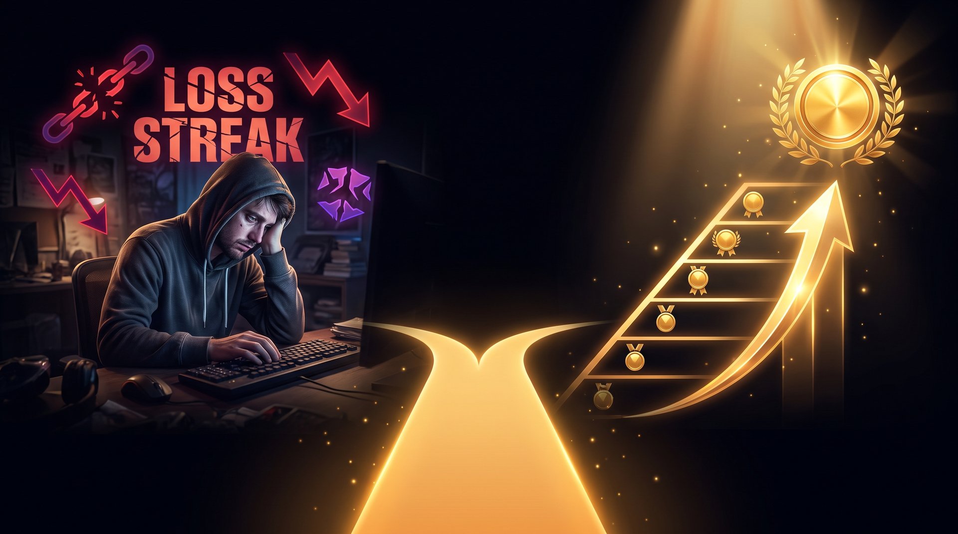 Two paths in Dota 2 ranked -- grinding losses vs buying a boost to climb faster