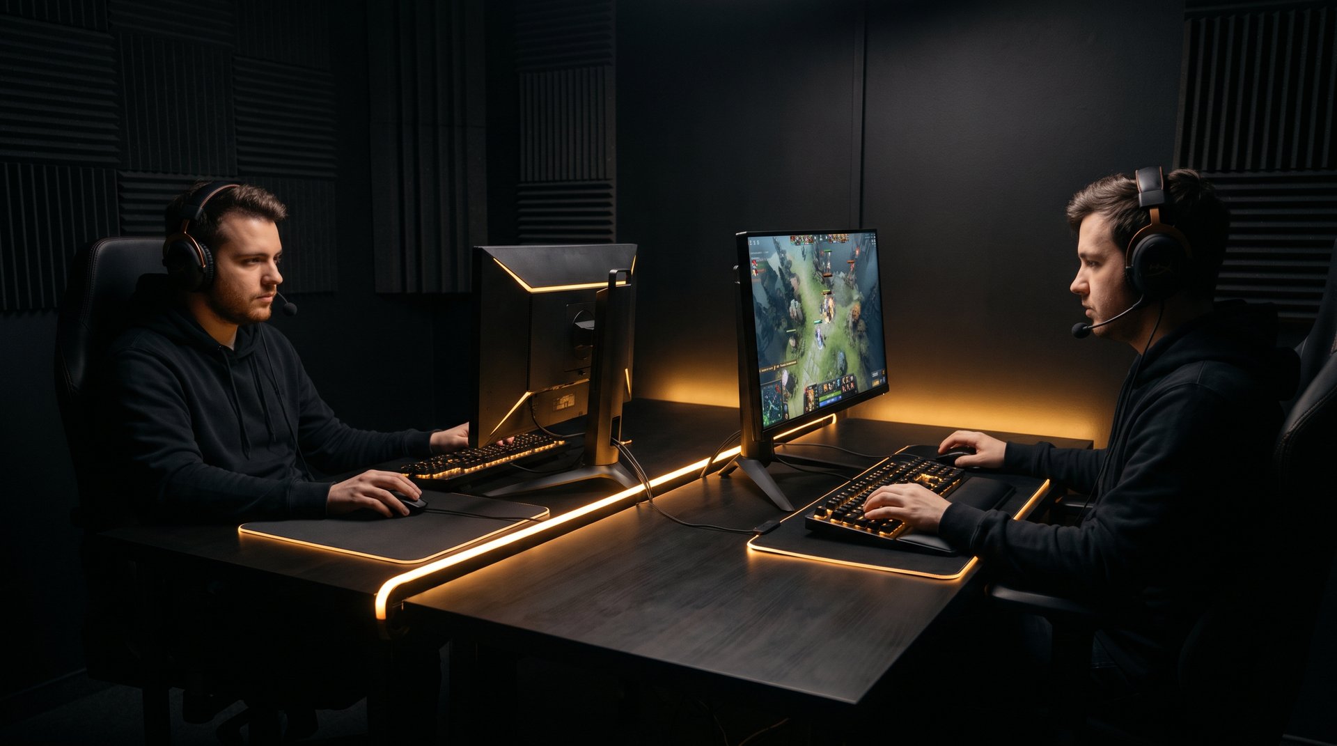 Dota 2 duo boost session in progress -- TeamSmurf booster playing alongside client account