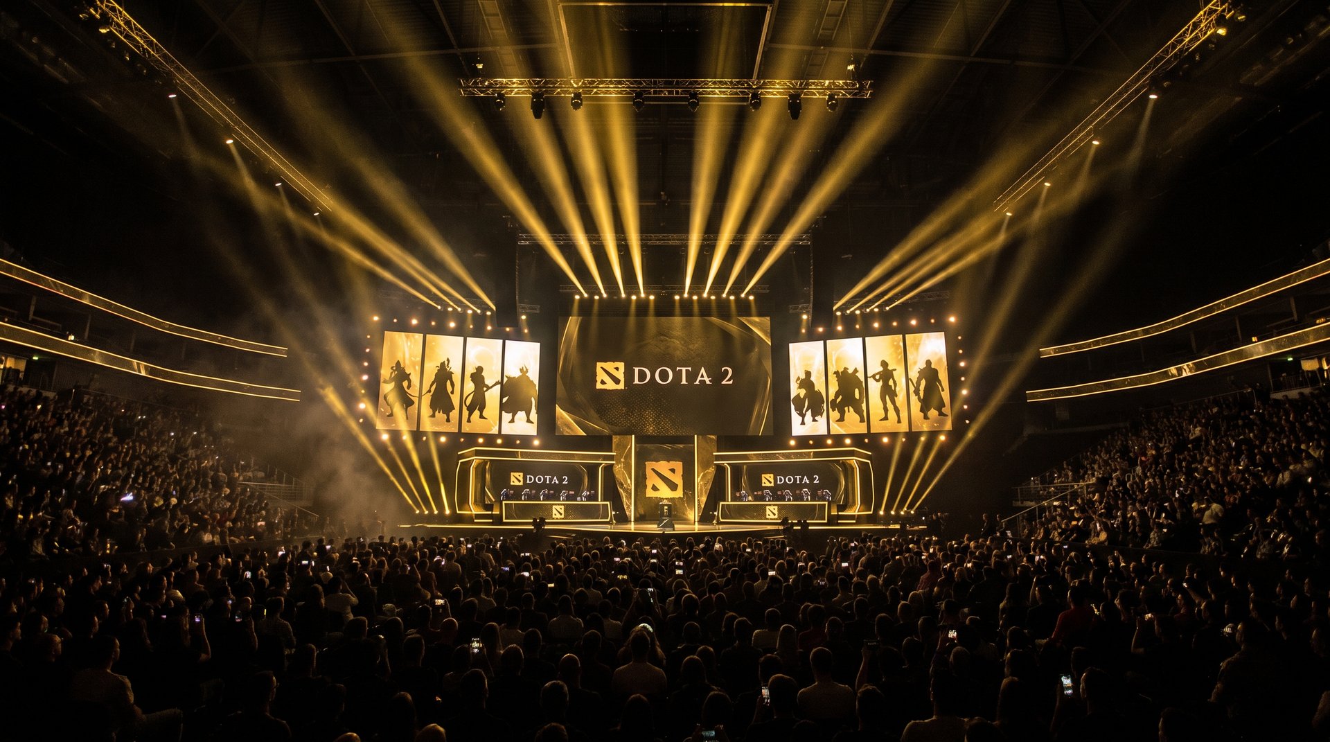 Dota 2 esports arena The International tournament competitive scene