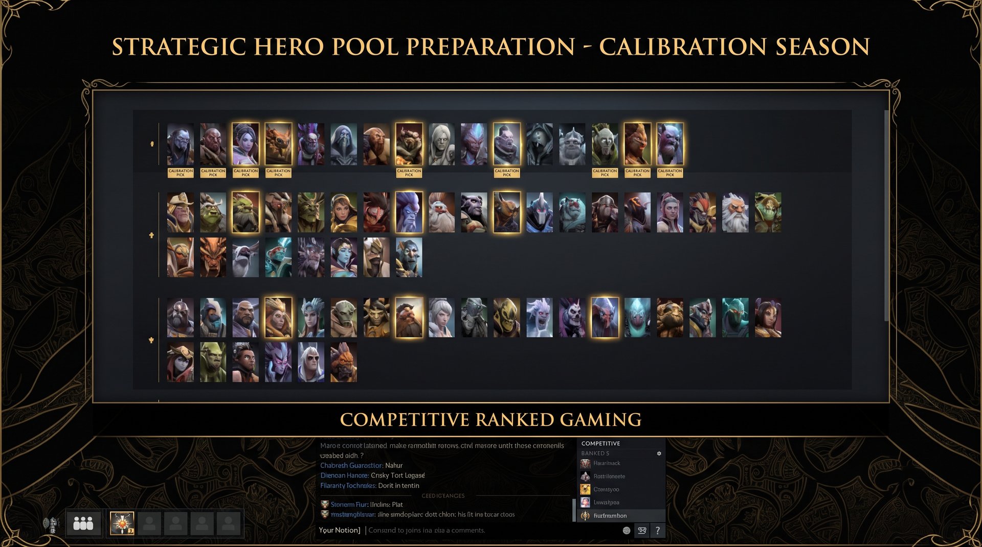 Best hero pool selection strategy for Dota 2 calibration matches