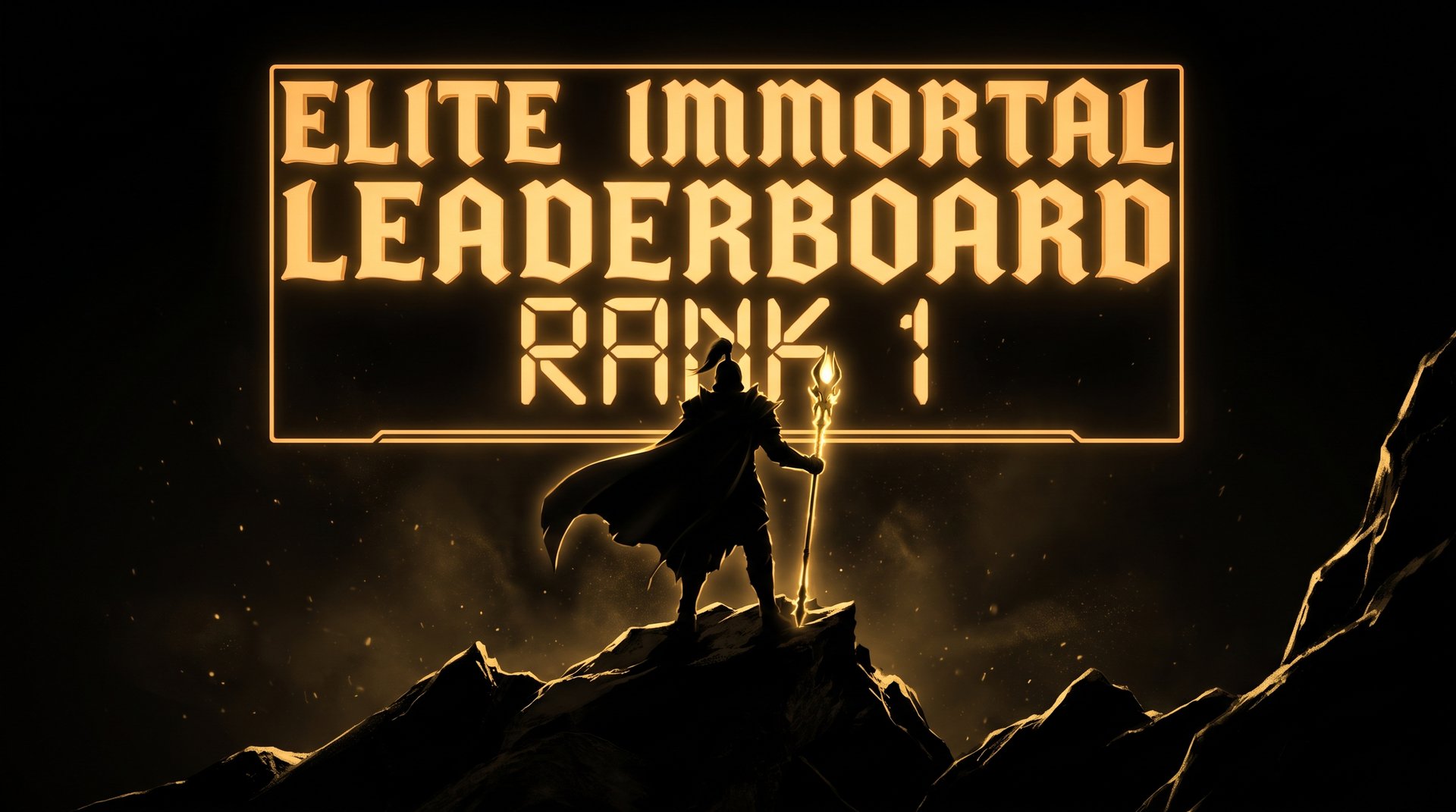 Dota 2 Immortal leaderboard -- top ranked players competing at Titan level MMR, gold scoreboard display