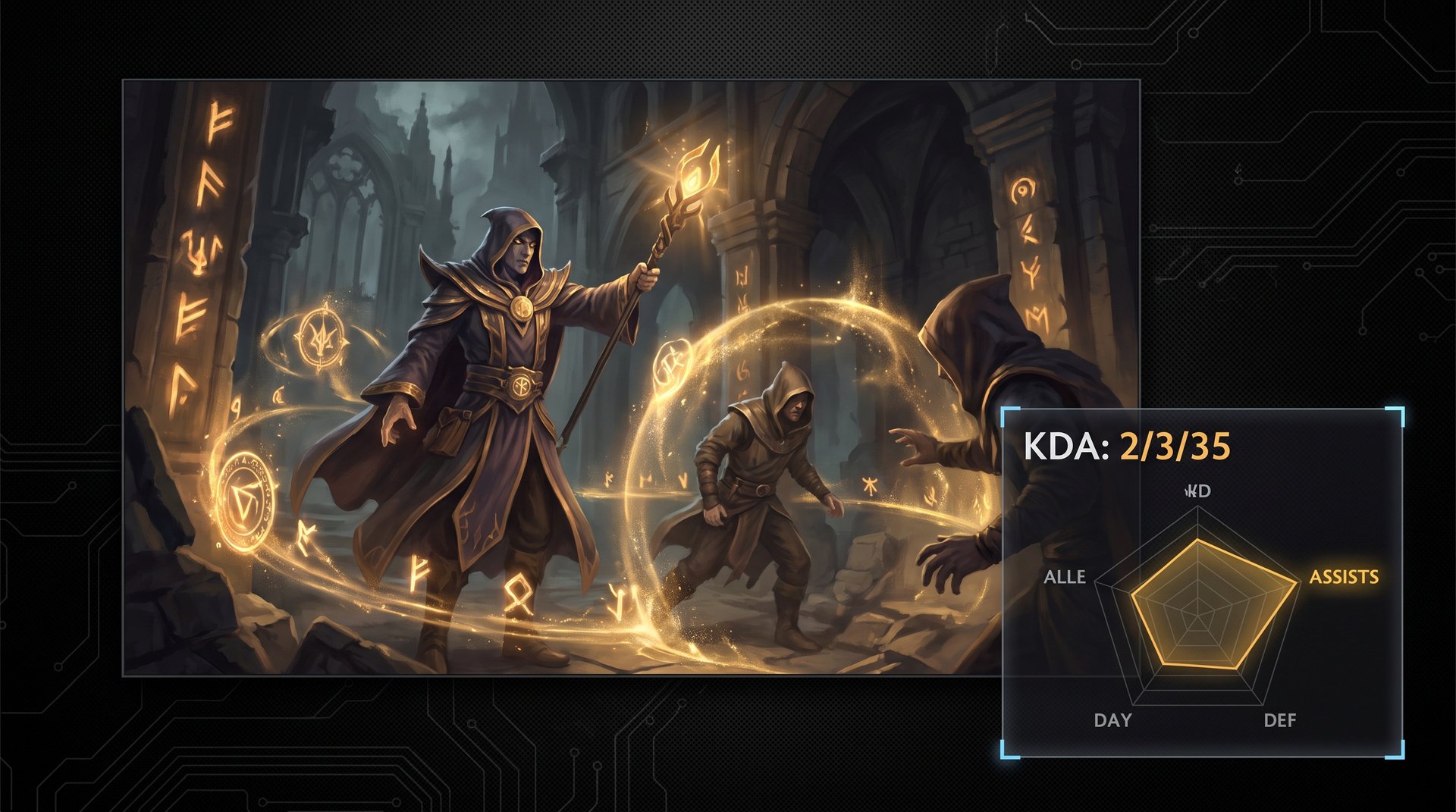 Dota 2 support hero KDA chart showing role-based kill death assist expectations by position