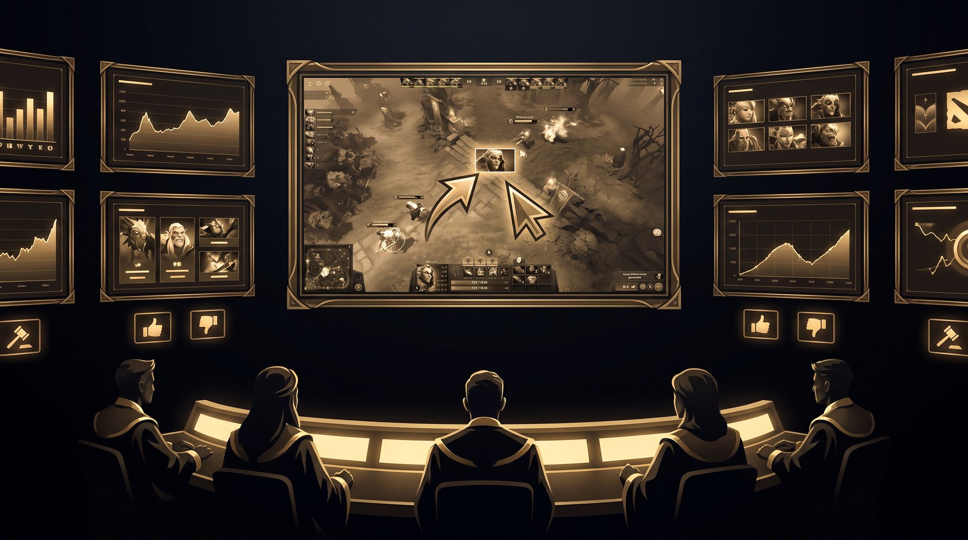 Dota 2 Overwatch player review panel visualization