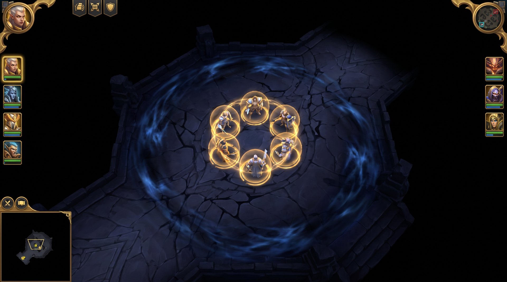 Dota 2 heroes staying grouped to counter Arc Warden Flux isolation mechanic