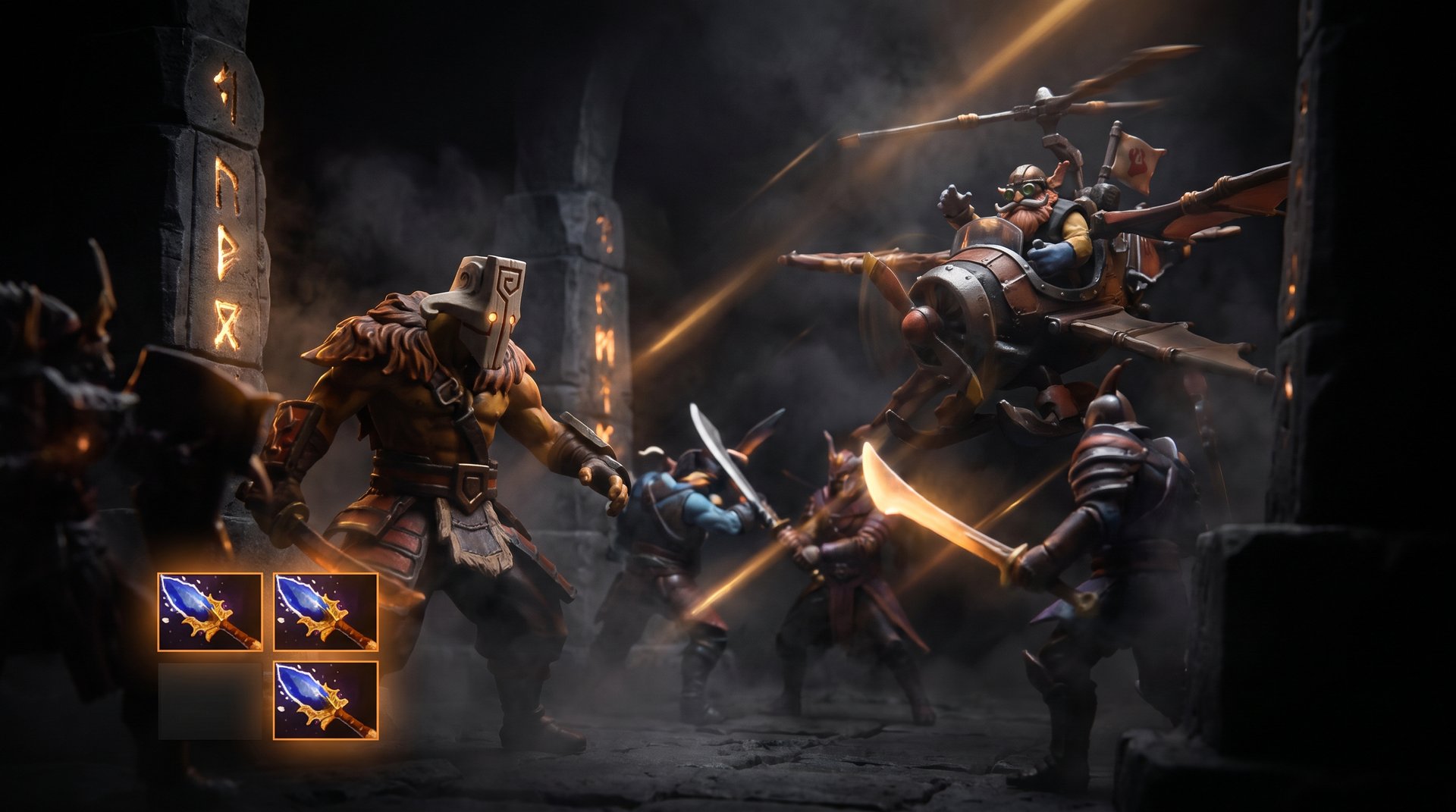 Dota 2 carry and mid heroes with Aghanim's Scepter upgrades in patch 7.41d