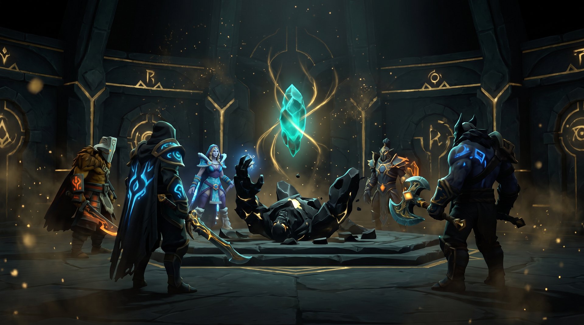 Dota 2 Aghanim Shard reward from killing the Tormentor -- awarded to the 2 lowest net worth heroes on the killing team