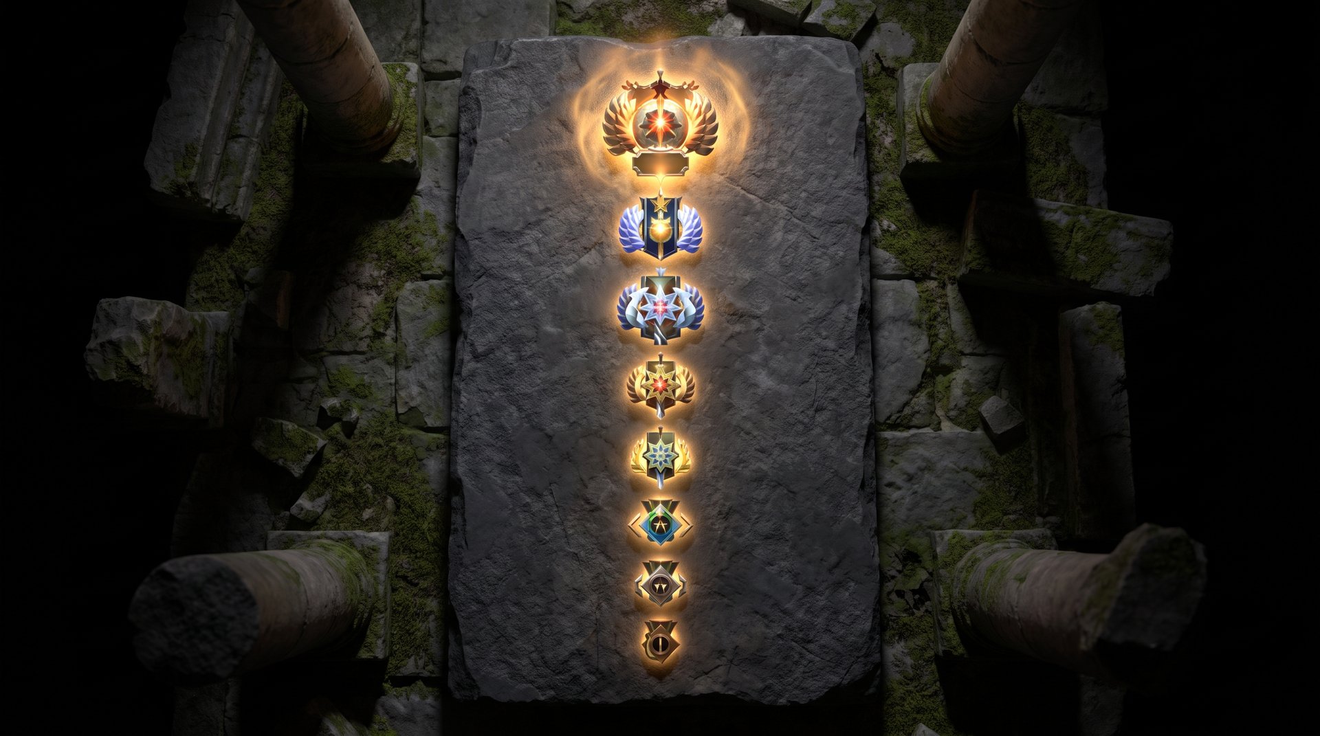 Dota 2 rank medals progression from Herald to Immortal 2026