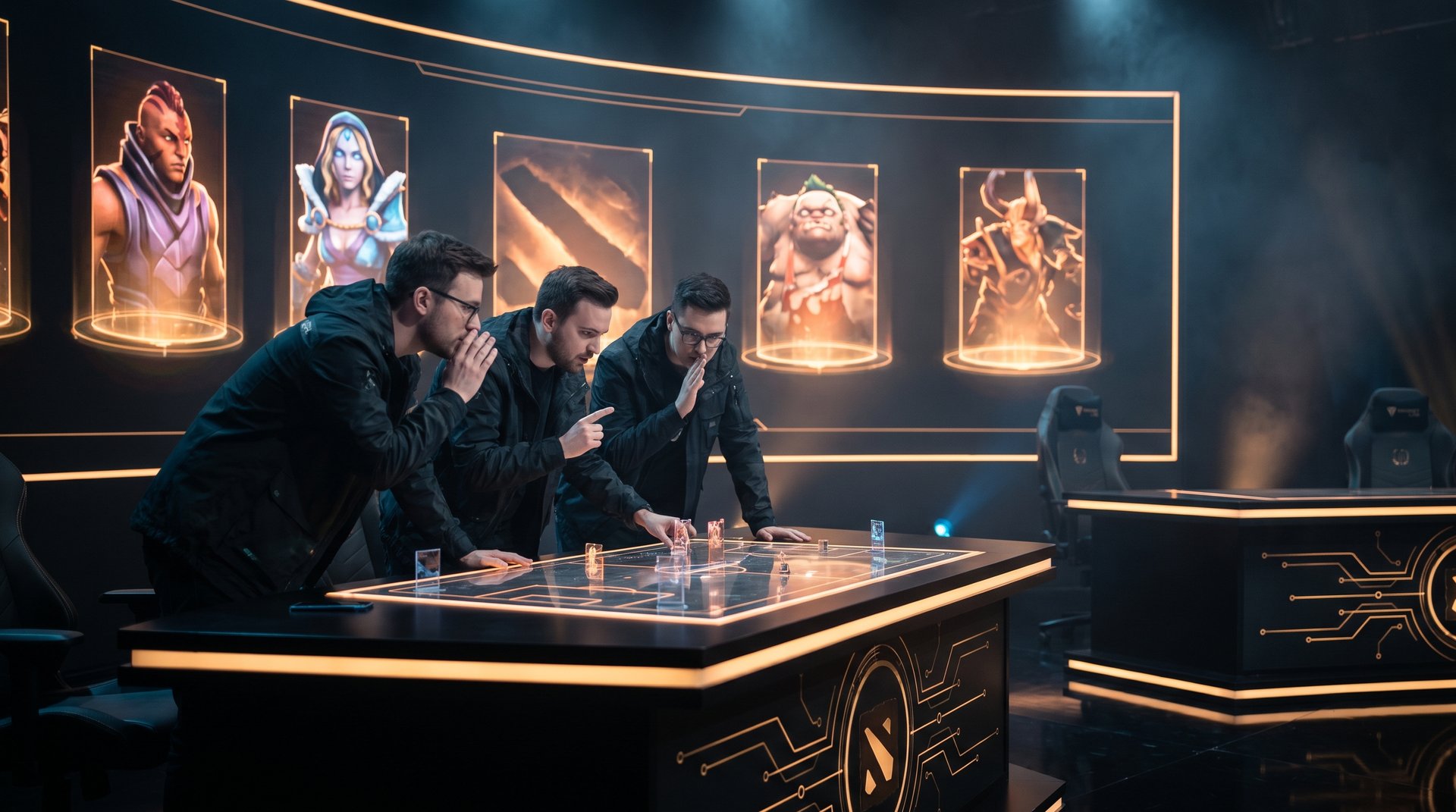 High-stakes Dota 2 draft table with playoff bubble pressure