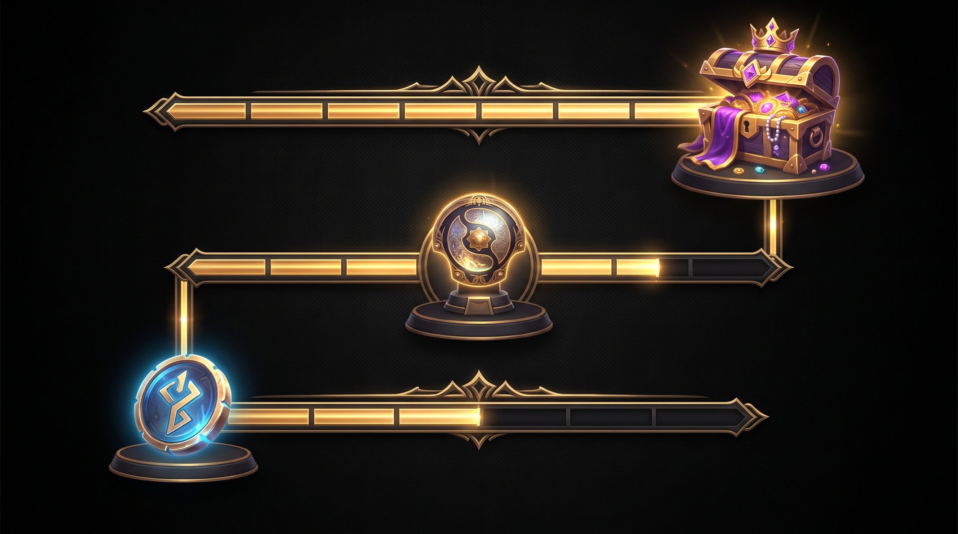 TI 2026 reward ladder art with Terrain Token, Tyrian Regalia, and Aegis discount tiers