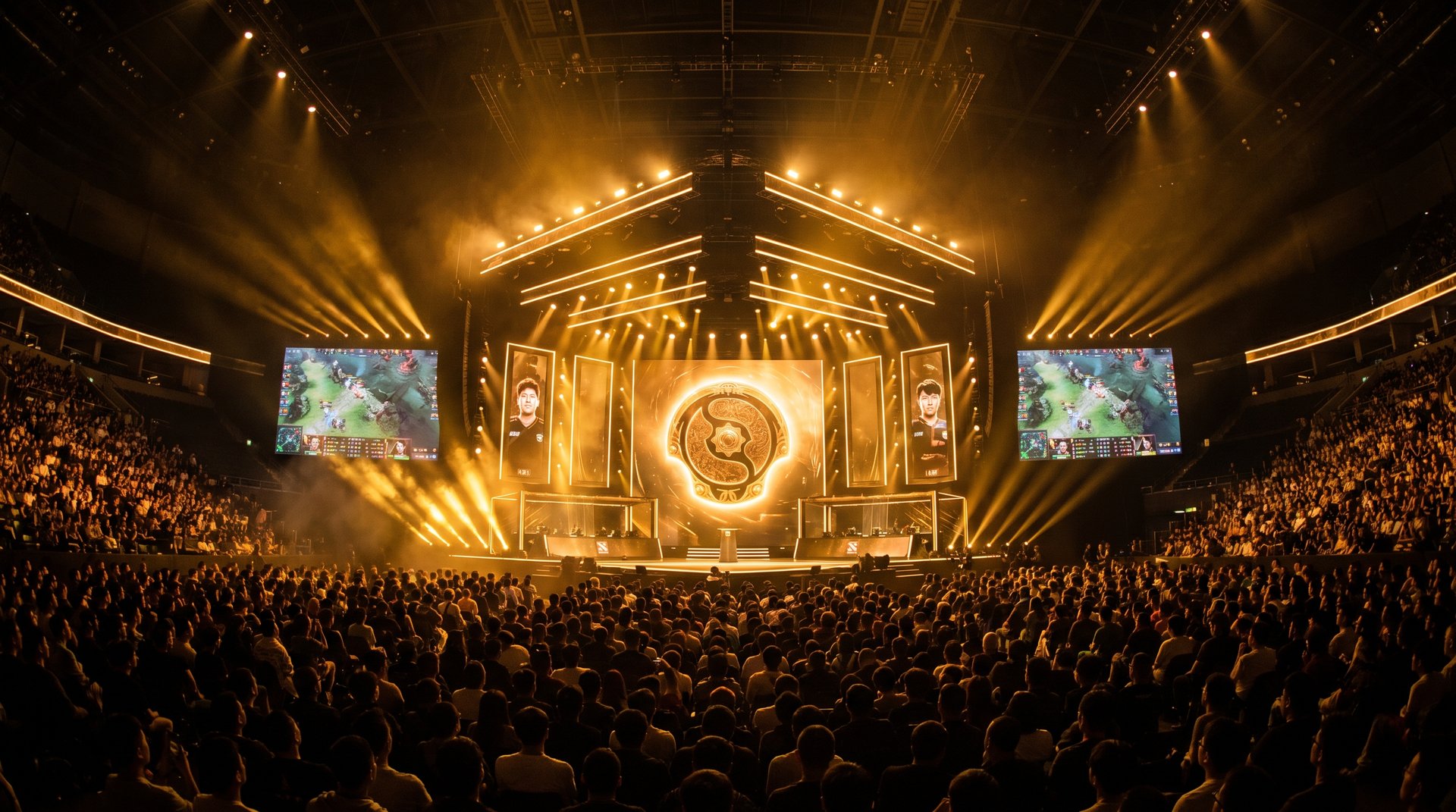 TI 2026 main event stage at Shanghai Oriental Sports Center