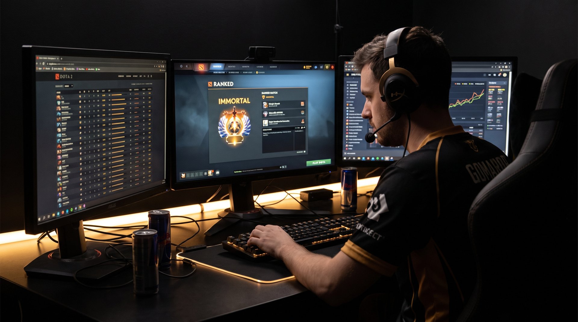 Professional Dota 2 booster completing a client MMR boost order