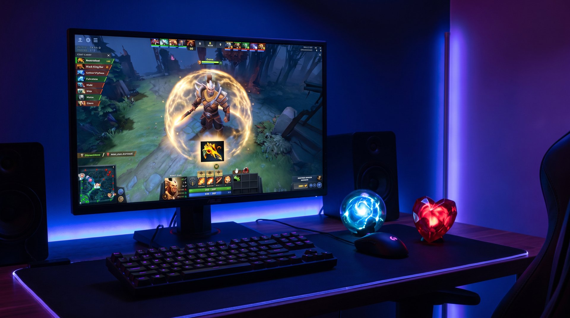 Dota 2 core carry defensive items -- Black King Bar, Linken's Sphere, Heart of Tarrasque timing guide