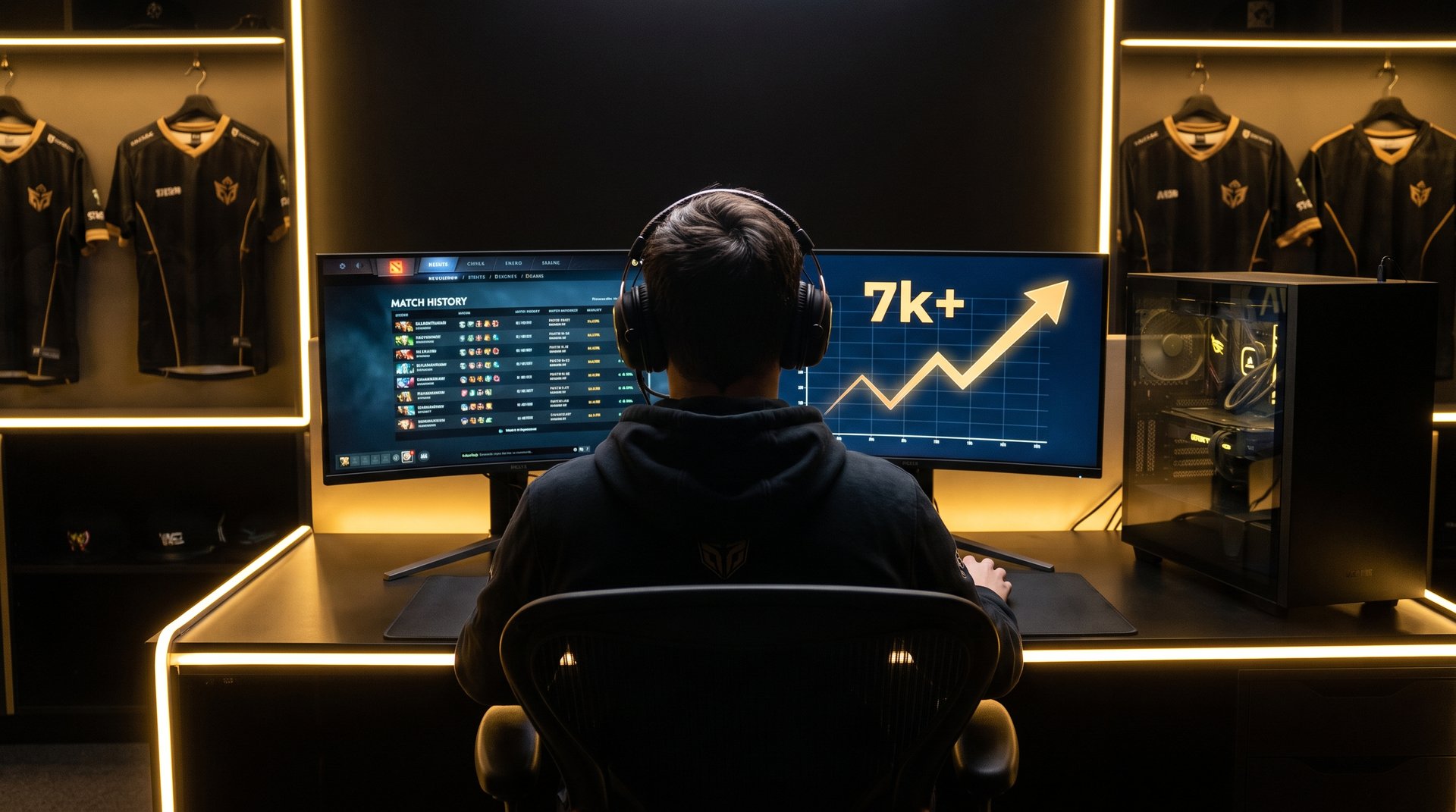 Dota 2 player ranked queue setup preparing for DPC season after TI 2026