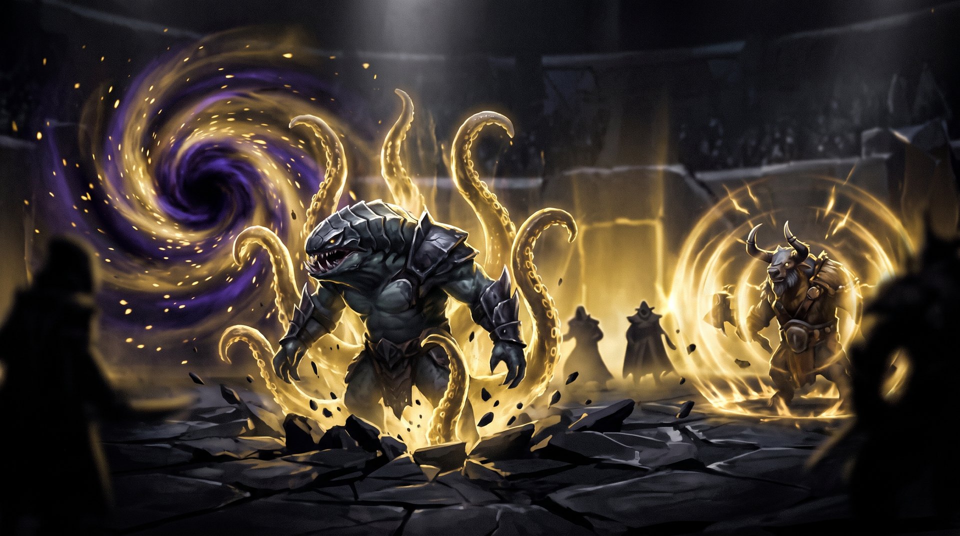 S-tier Dota 2 teamfight ultimates -- Tidehunter Ravage, Enigma Black Hole, Magnus Reverse Polarity
