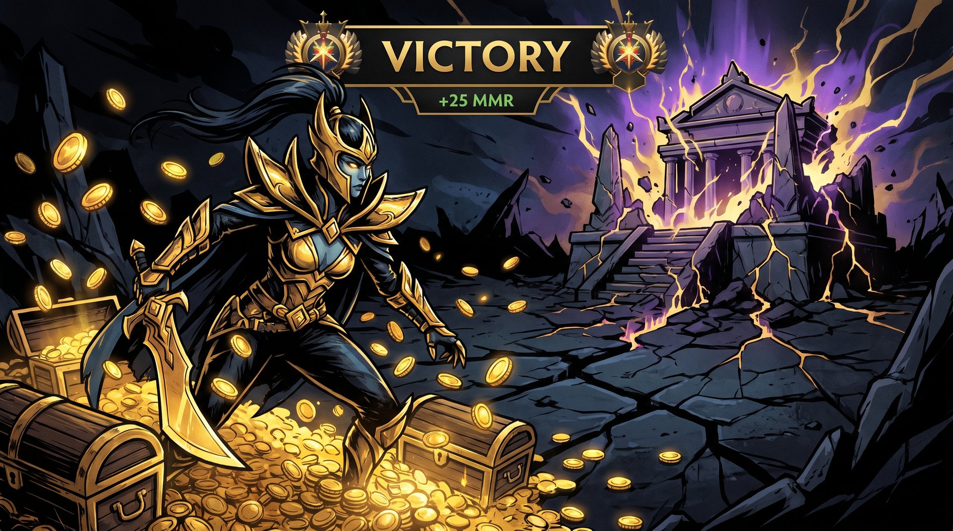 Yatoro carry farm pattern -- late game priority that climbs MMR in pub games