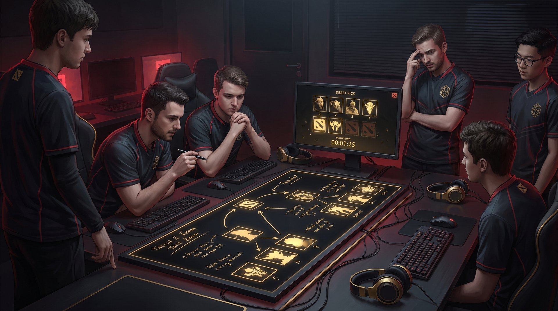 Xtreme Gaming draft room strategy before TI 2026