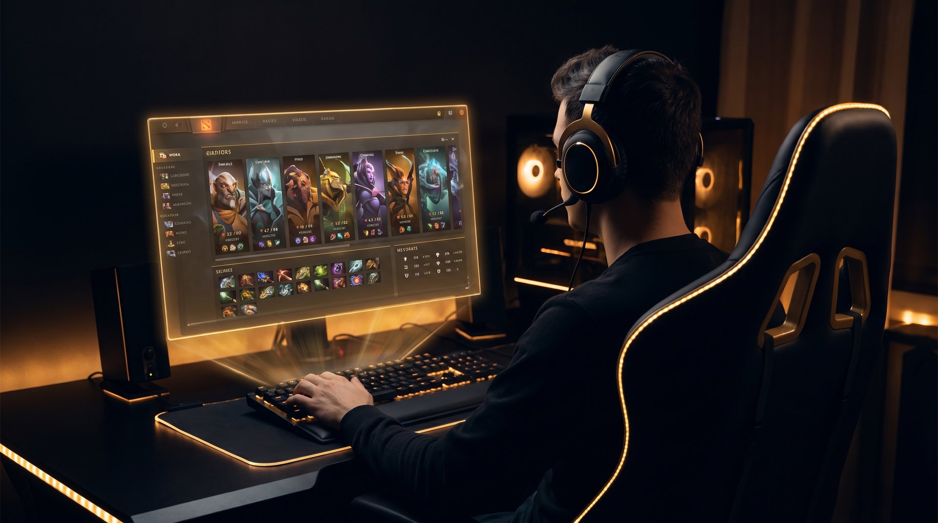 Immortal player analyzing Dota 2 7.41e item builds