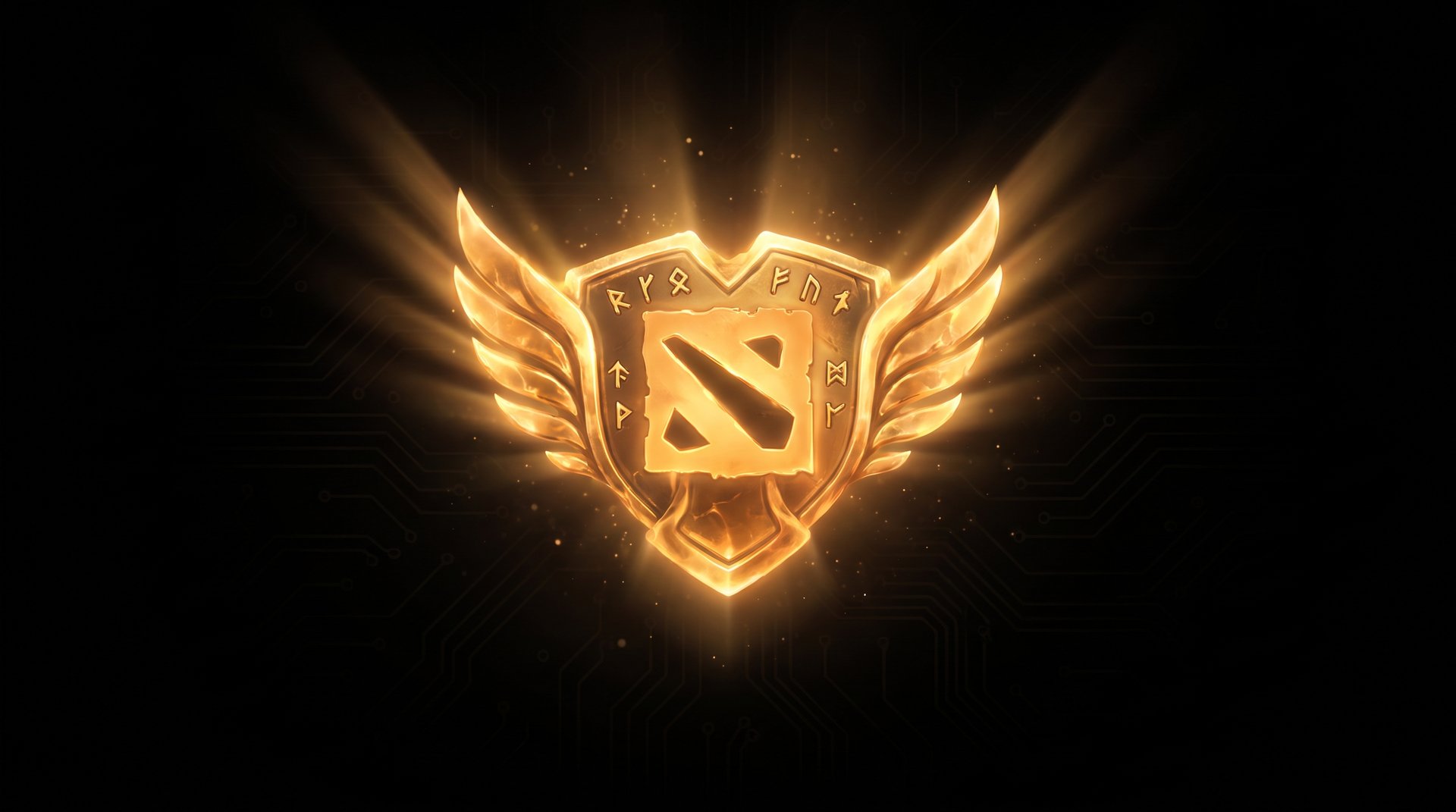 Dota 2 Immortal rank badge glowing gold -- post-TI ranked push guide