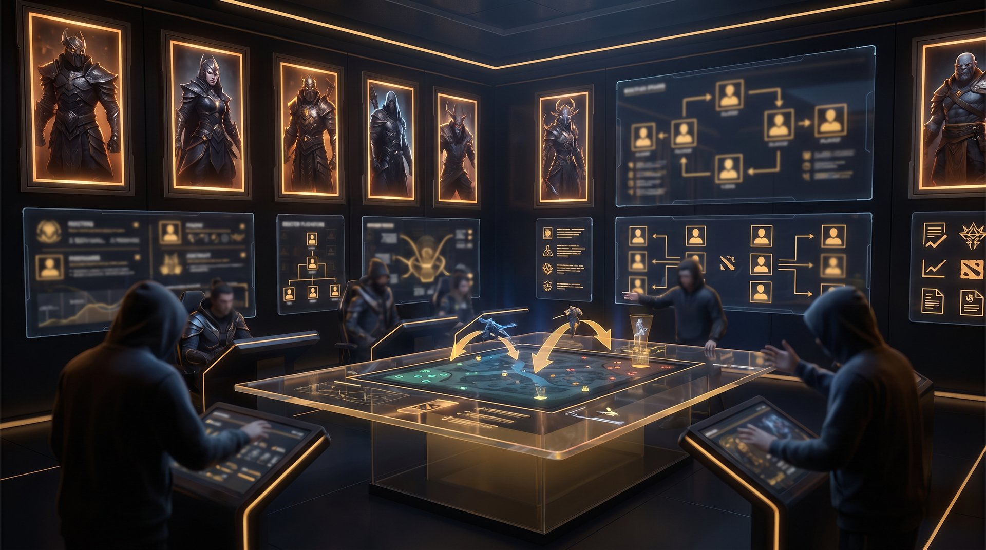 Dota 2 transfer war room illustration for the TI 2026 roster shuffle tracker