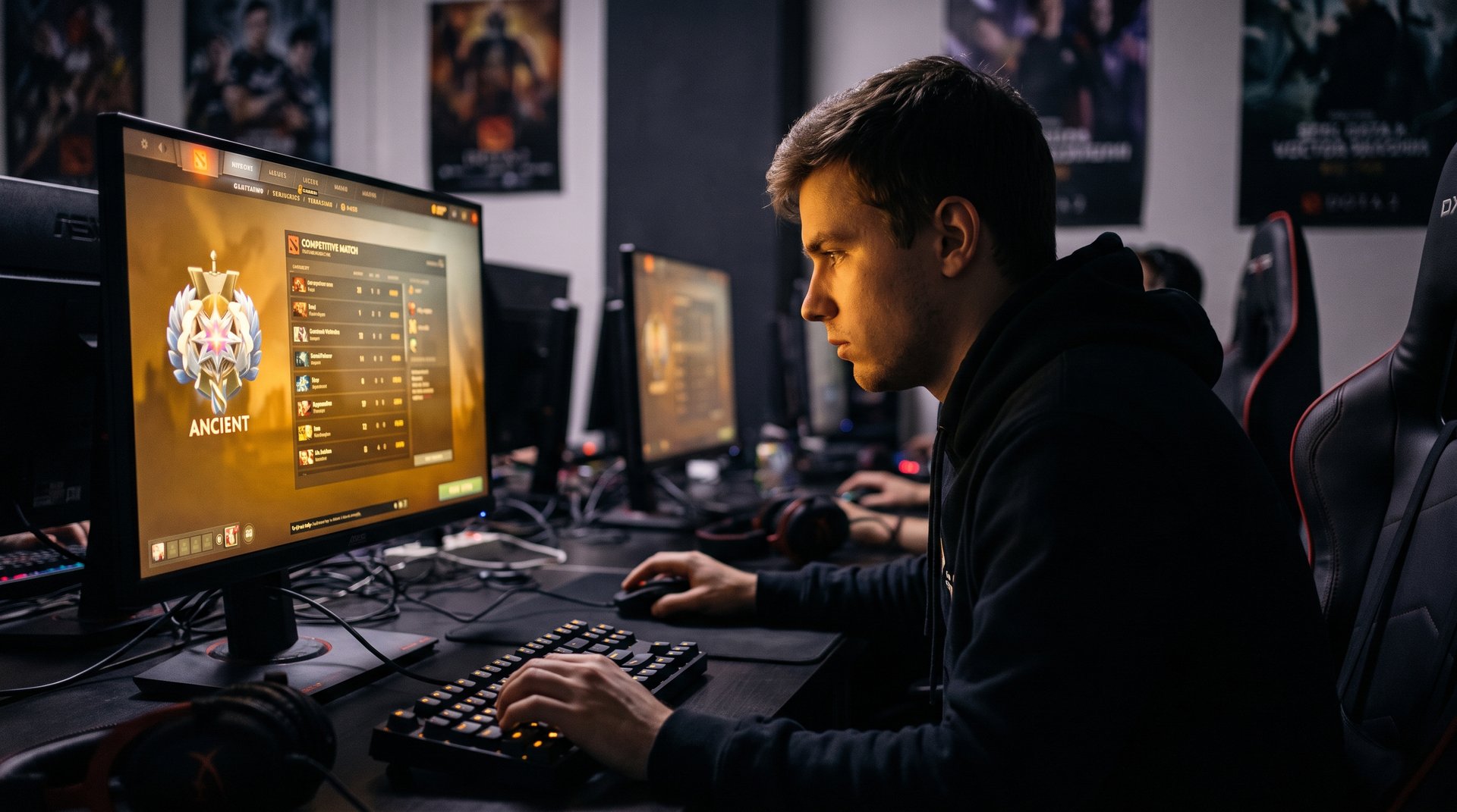 Ancient bracket Dota 2 competitive gameplay at high MMR