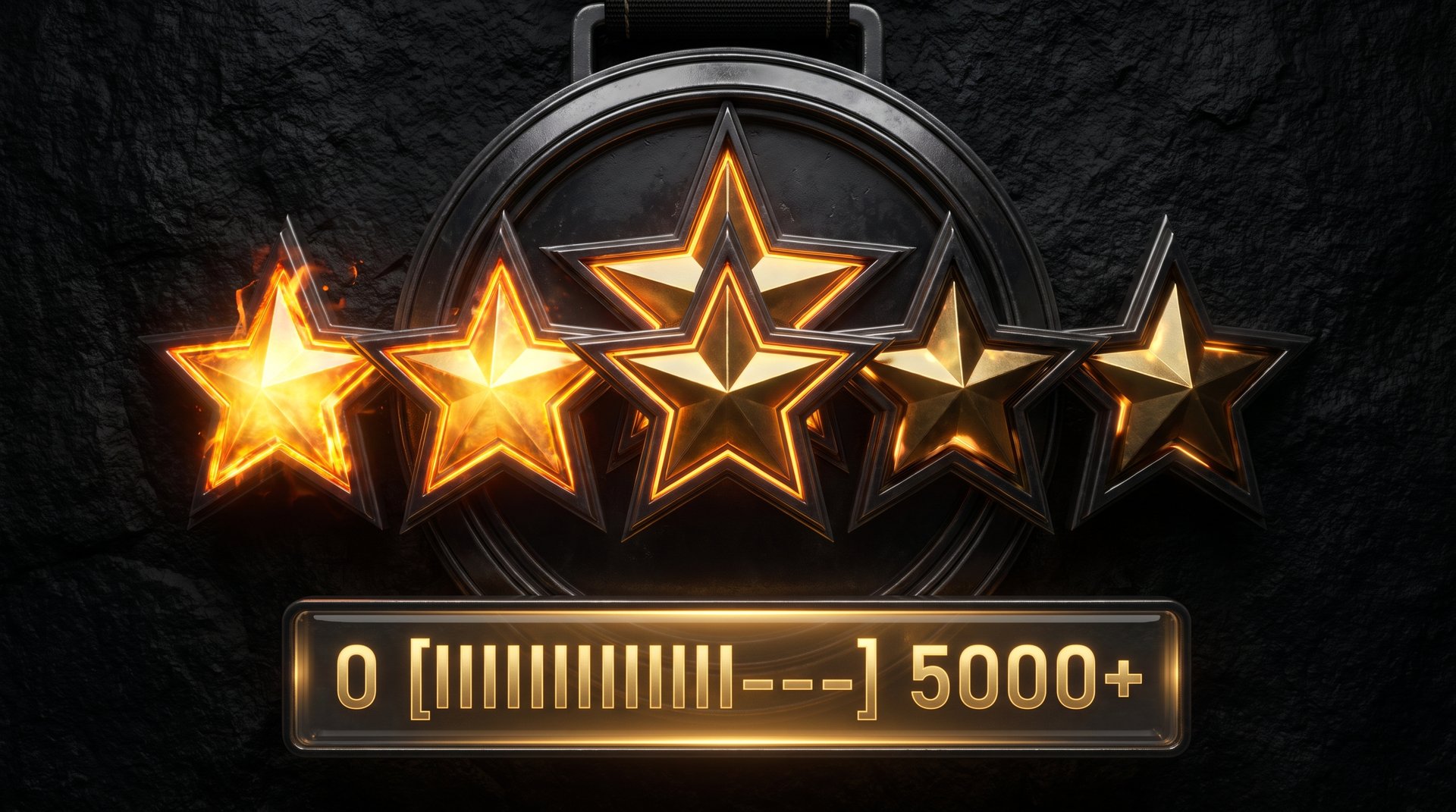 Dota 2 medal star progression showing 5 stars within a rank bracket