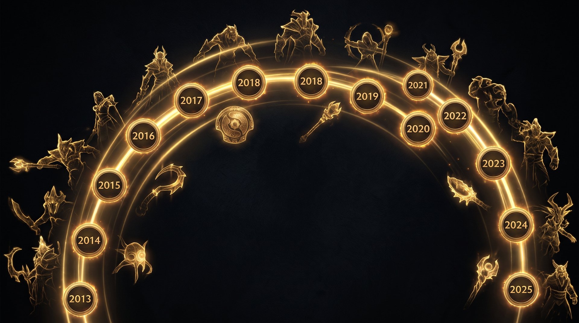 Dota 2 Battle Pass historical release dates 2013 to 2025 timeline