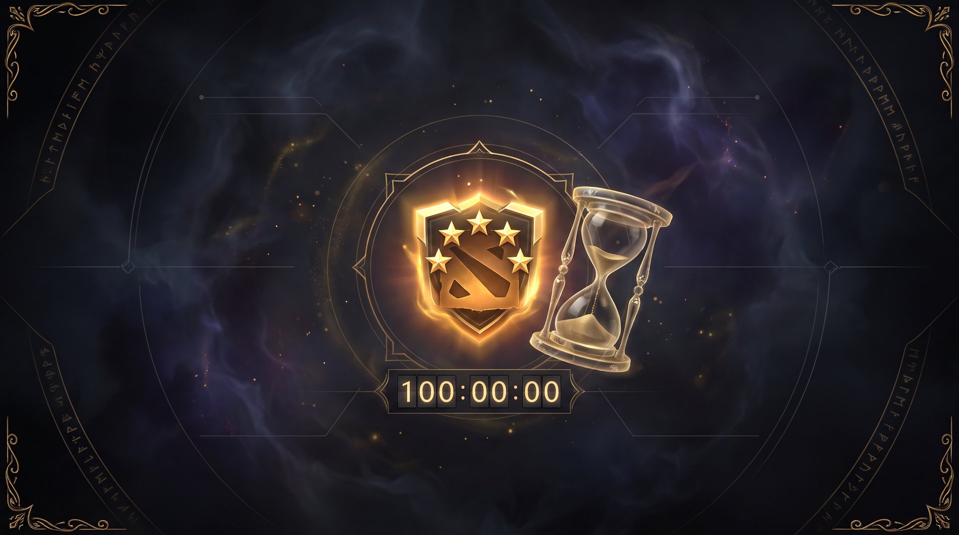 Dota 2 ranked badge and 100-hour unlock requirement