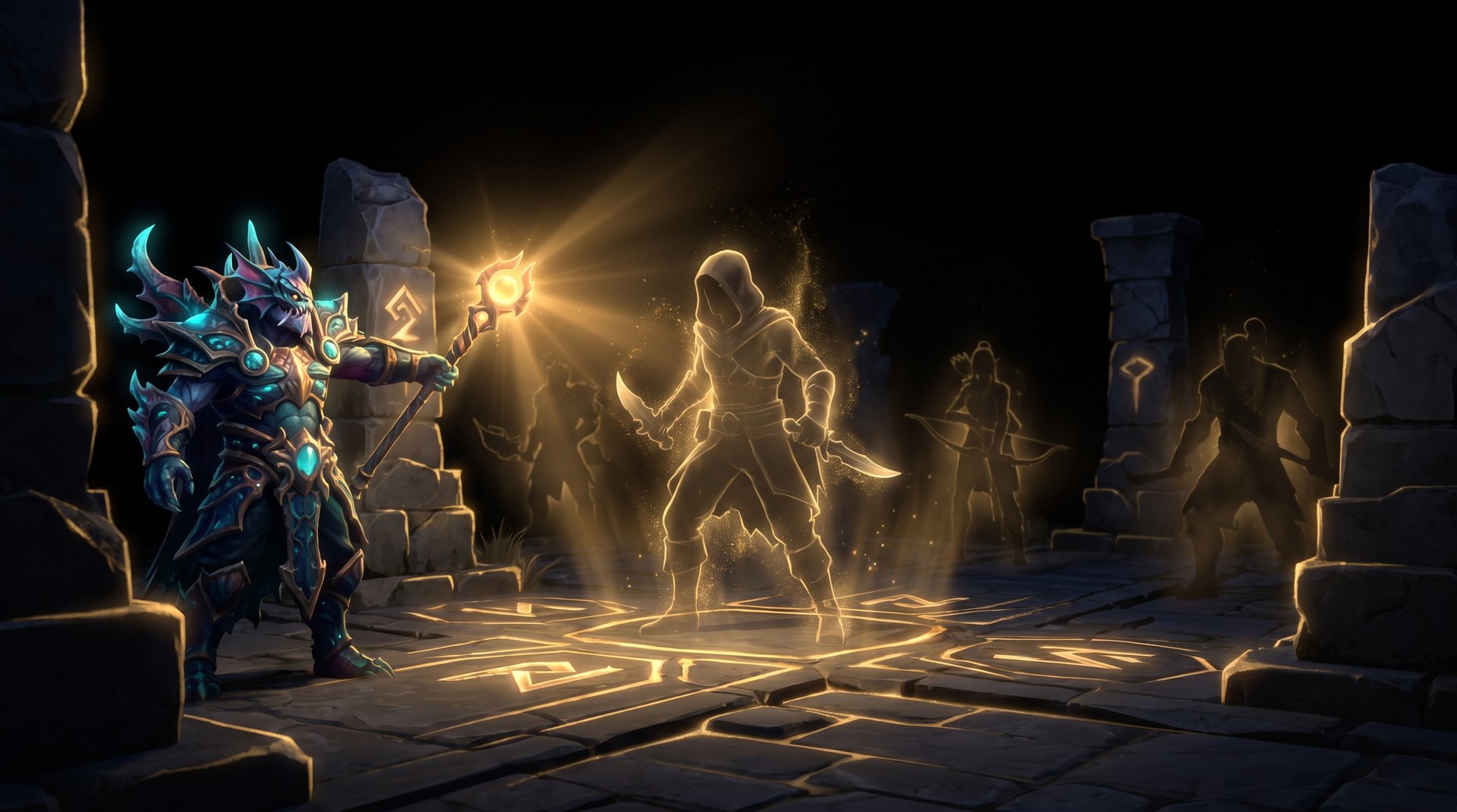 Slardar using Corrosive Haze to reveal an invisible hero in Dota 2