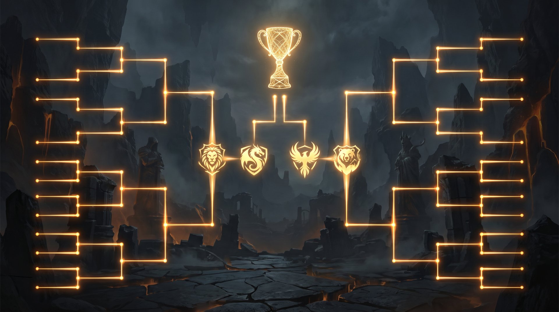 BLAST Slam VIII playoff bracket with four teams left heading to the grand final