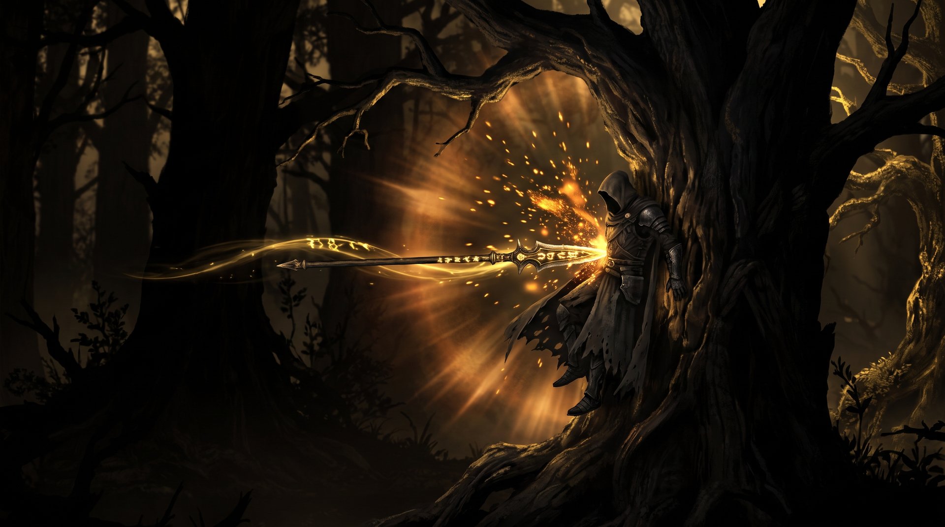 Spear of Mars pinning an enemy hero to a tree, Mars guide 7.41f