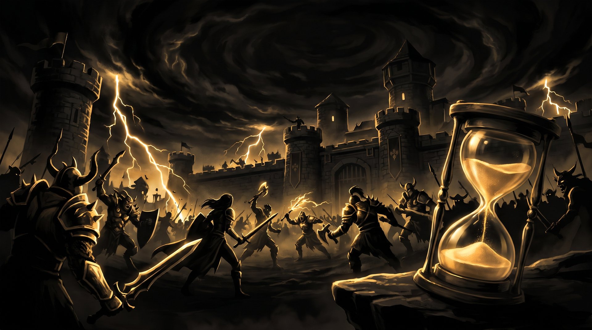 Marathon Dota 2 game at PARI Universe: fortress battle with hourglass