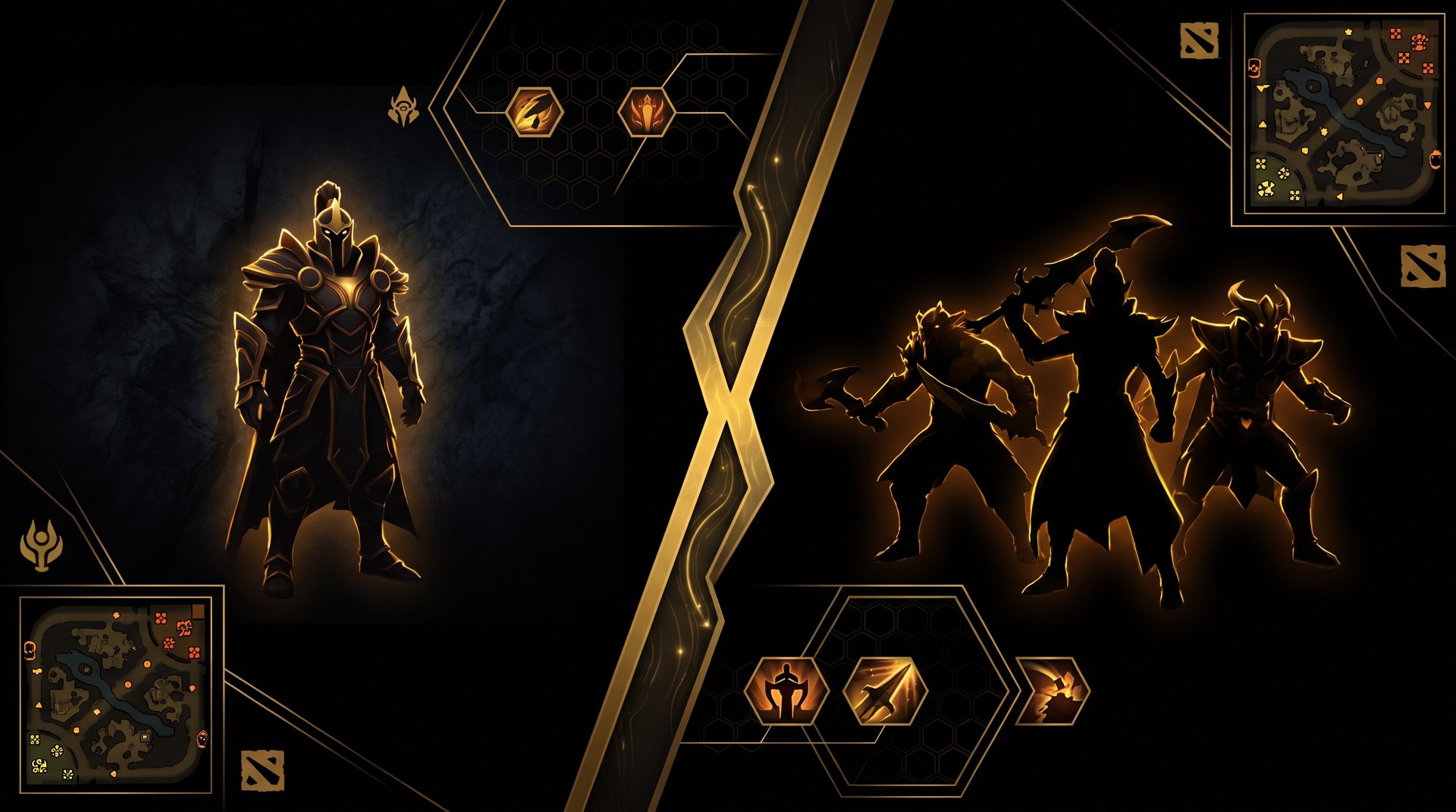 One hero spam versus a three-hero pool in Dota 2 -- size comparison