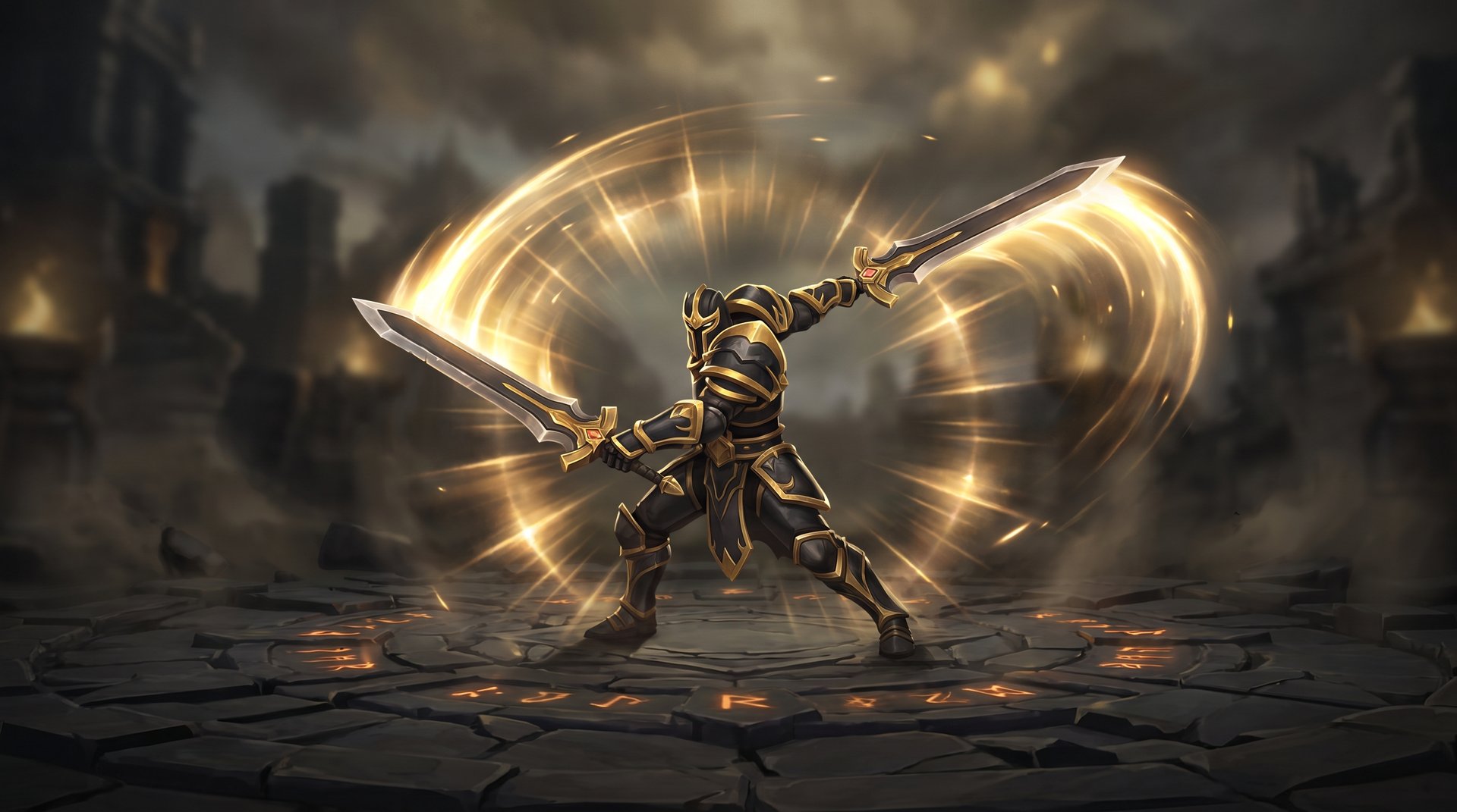 Strength hero using Echo Strike double attack ability in Dota 2