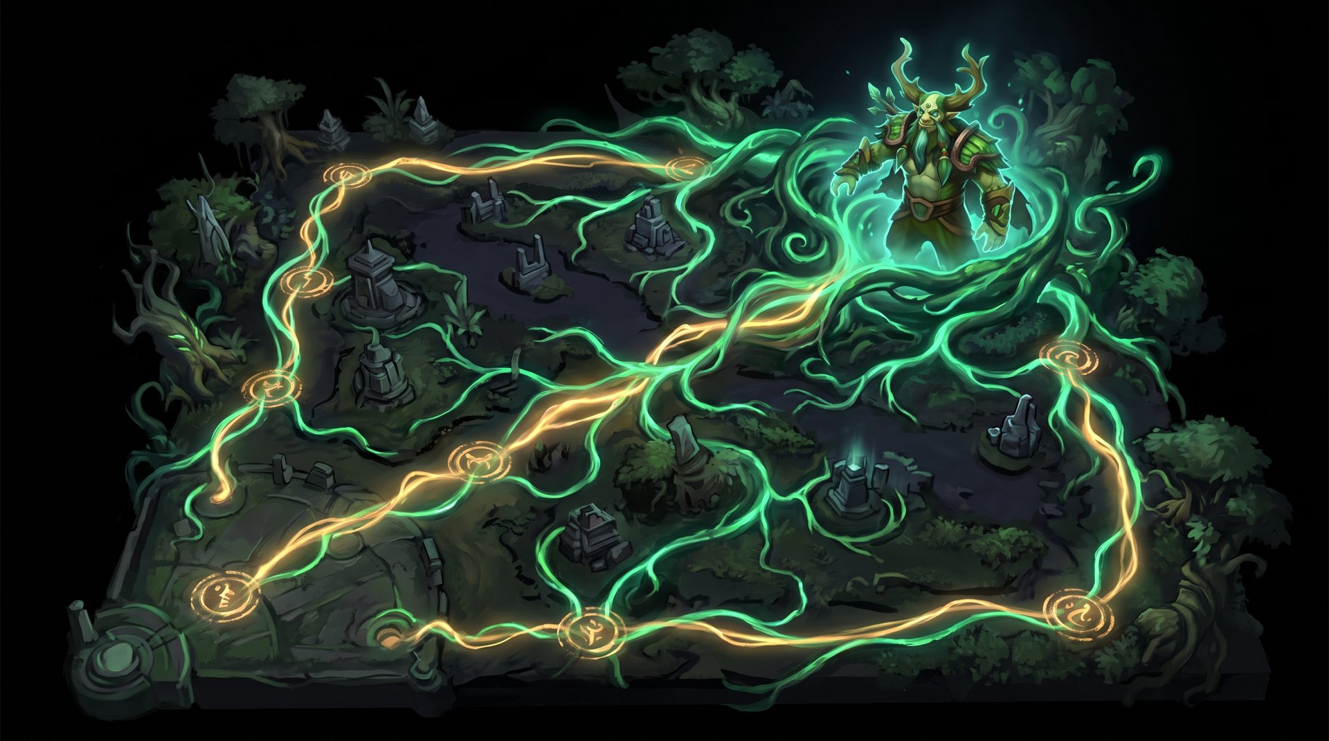Nature's Prophet global teleport presence Dota 2 map control